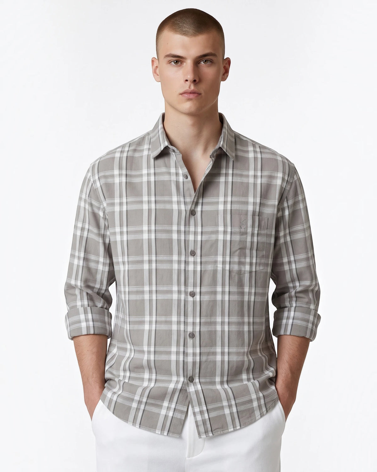 LINEN COTTON CHECKS